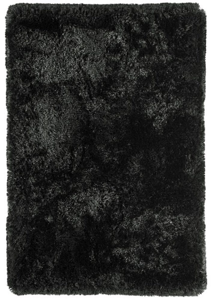 Plush Black Fluffy Carpets