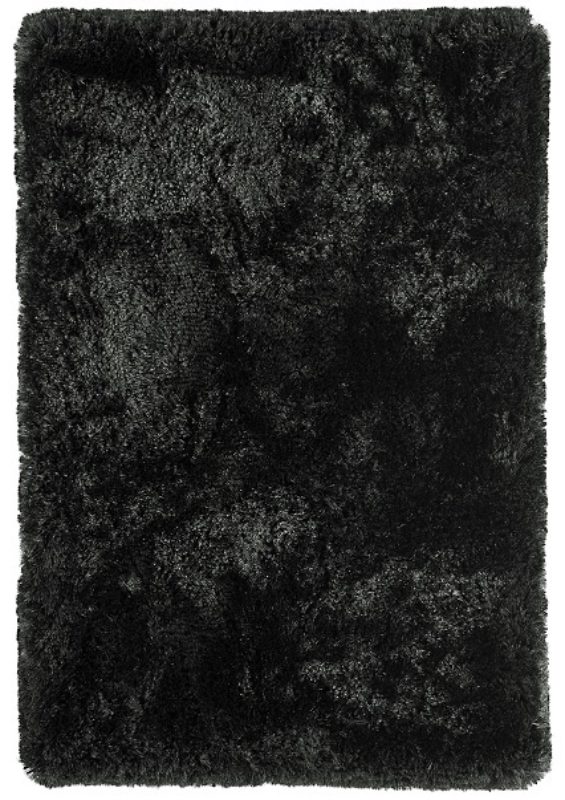 Plush Black Fluffy Carpets