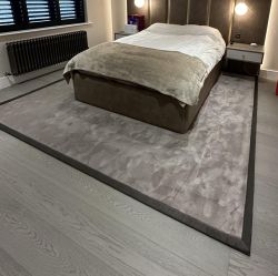 Cheshire Silk Umber Rug/Dark Walnut Border